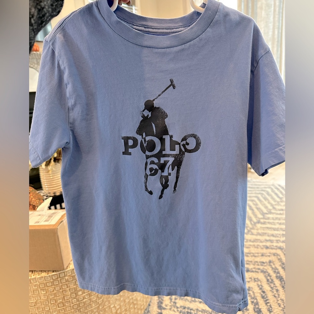 Light blue short sleeve tee polo Ralph Lauren